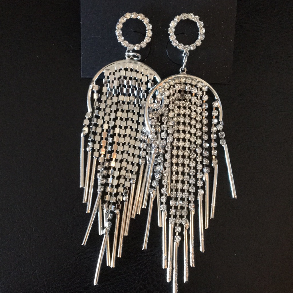 New Givenchy Dressy Encased Waterfall Earrings 32$